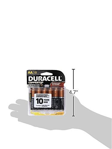 Duracell - CopperTop AA Alkaline Batteries - Long Lasting, All-Purpose Double A battery for Household and Business - 16 Count