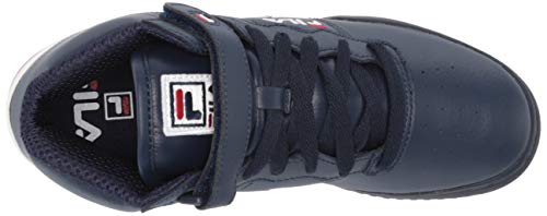 Fila F-13 Little Kids Sneaker, Cream Navy RED, 10.5 US Unisex