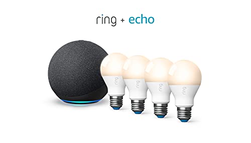 Ring A19 Smart LED Bulb, White (Ring Bridge required)