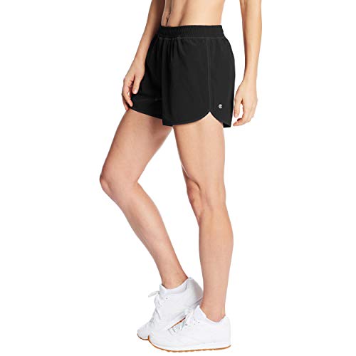 C9 Champion Women's 3.5" Woven Shorts, Ebony/True White, XS