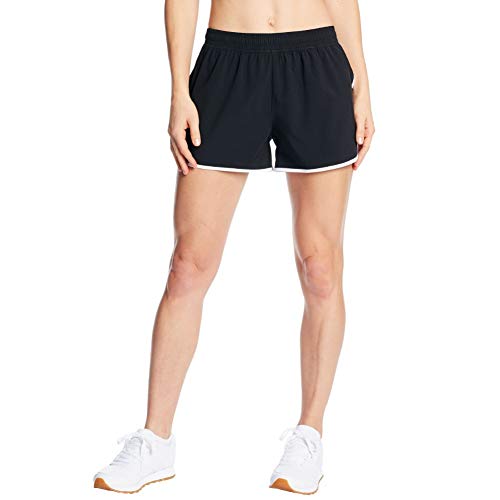 C9 Champion Women's 3.5" Woven Shorts, Ebony/True White, XS