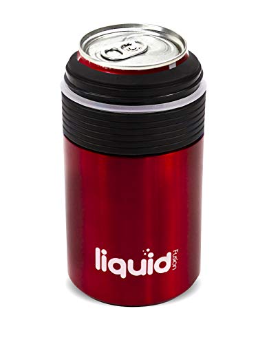 3 In 1 Insulated Stainless Steel Vacuum Sealed Icy Bev Bottle, Can and Water Cooler with Opener. Keep Standard and Skinny Aluminum Pop Tops or 12 Oz Glass Bottles Ice Cold For Hours Even In The Heat