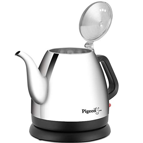 Pigeon by Stovekraft Amaze Plus Electric Kettle with Stainless Steel Body, 1.5 litres boiler for Water, instant noodles, soup etc.