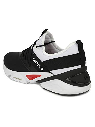 Campus Men's Honor BLK-WHT Running Shoes -8 UK/India