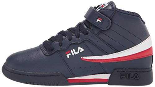 Fila F-13 Little Kids Sneaker, Cream Navy RED, 10.5 US Unisex