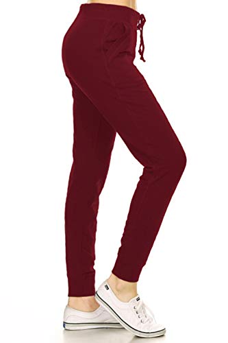 Leggings Depot JGA-R662-XL Cherish Rose Print Jogger Pants w/Pockets, X-Large