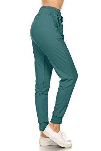 Leggings Depot JGA-R662-XL Cherish Rose Print Jogger Pants w/Pockets, X-Large