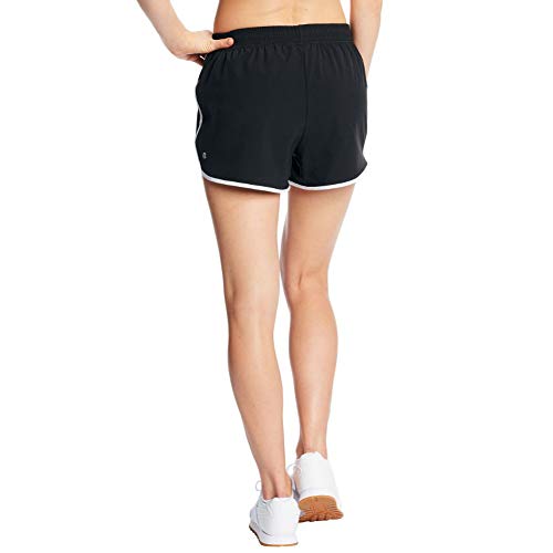 C9 Champion Women's 3.5" Woven Shorts, Ebony/True White, XS