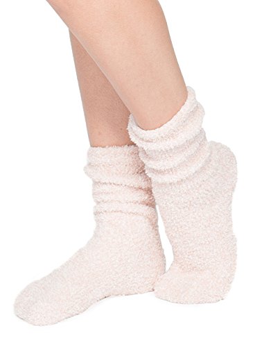 Barefoot Dreams THE COZYCHIC HEATHERED WOMEN'S SOCKS (MIDNIGHT/WHITE),One Size,B614