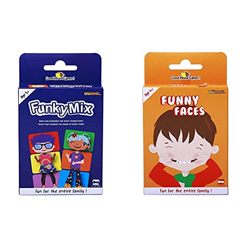 Good Mood Games Funky Mix, Card Games, Develops Concentration, for Boys & Girls, Age 4+ & Above, multicolor