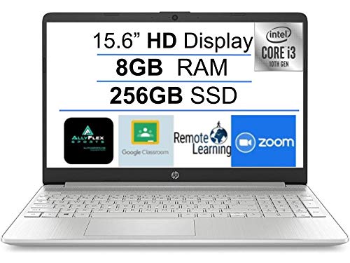 2021 Newest HP 15 15.6" HD Display Laptop Computer, AMD Athlon Gold 3150U (up to 3.3GHz, Beat i3-8130U), 8GB DDR4 RAM, 256GB PCIe SSD, WiFi, Bluetooth, HDMI, Webcam, Remote Work, Win 10 S, AllyFlex MP