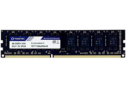 Timetec Hynix IC 16GB Kit (2x8GB) DDR3 1333MHz PC3-10600 Unbuffered Non-ECC 1.5V CL9 2Rx8 Dual Rank 240 Pin UDIMM Desktop Memory Ram Module Upgrade (16GB Kit (2x8GB))