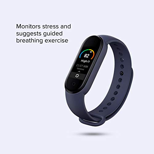 Mi Smart Band 5 – India’s No. 1 Fitness Band, 1.1 inch (2.8 cm) AMOLED Color Display, Magnetic Charging, 2 Weeks Battery Life, Personal Activity Intelligence (PAI), Women’s Health Tracking