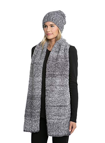 Barefoot Dreams CozyChic Pom Pom Beanie & Scarf Set for Women and Girls