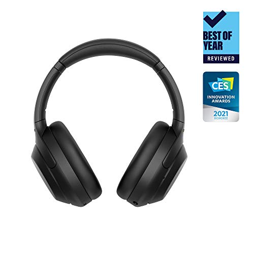 Sony WH-1000XM4 Wireless Industry Leading Noise Canceling Overhead Headphones, Black, One Size (WH1000XM4/B)