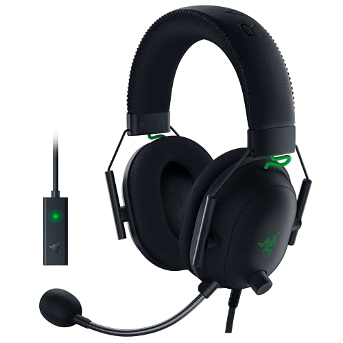 Razer BlackShark V2 X Gaming Headset: 7.1 Surround Sound - 50mm Drivers - Memory Foam Cushion - for PC, PS4, PS5, Switch, Xbox One, Xbox Series X|S, Mobile - 3.5mm Audio Jack - Black