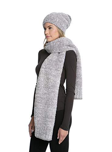 Barefoot Dreams CozyChic Pom Pom Beanie & Scarf Set for Women and Girls
