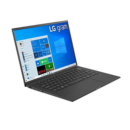 LG Gram 14Z90P - 14" WUXGA (1920x1200) Ultra-Lightweight Laptop, Intel evo with 11th gen CORE i7 1165G7 CPU , 16GB RAM, 512GB SSD, Alexa Built-in, 25.5 Hours Battery, Thunderbolt 4, Black - 2021