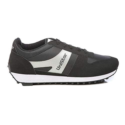 Unistar Men Black Running Shoes-10 UK/India (44 EU) (E-602)