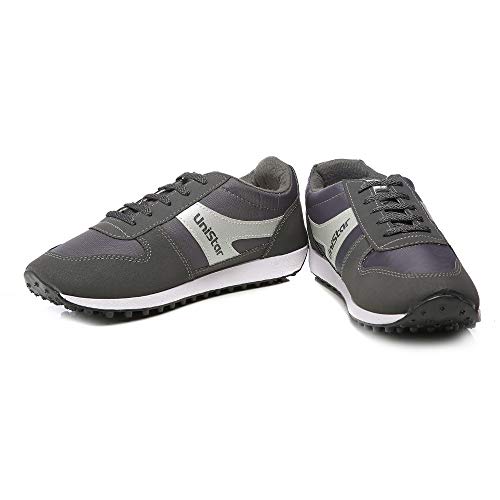 Unistar Men Black Running Shoes-10 UK/India (44 EU) (E-602)