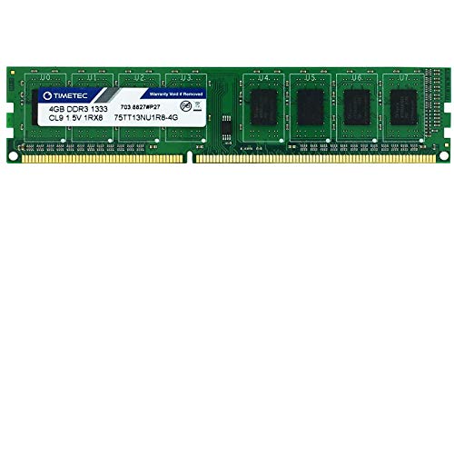 Timetec Hynix IC 16GB Kit (2x8GB) DDR3 1333MHz PC3-10600 Unbuffered Non-ECC 1.5V CL9 2Rx8 Dual Rank 240 Pin UDIMM Desktop Memory Ram Module Upgrade (16GB Kit (2x8GB))