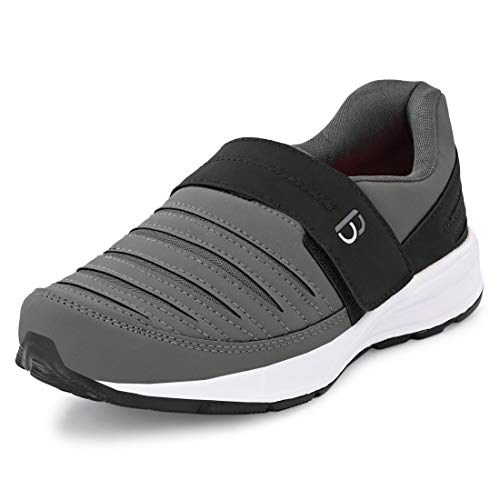 Bourge Men Loire-z126 D.Grey and Black Running Shoes-8 UK/India (42 EU) (Loire-63-D.Grey-08)