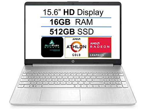 2021 Newest HP 15 15.6" HD Display Laptop Computer, AMD Athlon Gold 3150U (up to 3.3GHz, Beat i3-8130U), 8GB DDR4 RAM, 256GB PCIe SSD, WiFi, Bluetooth, HDMI, Webcam, Remote Work, Win 10 S, AllyFlex MP