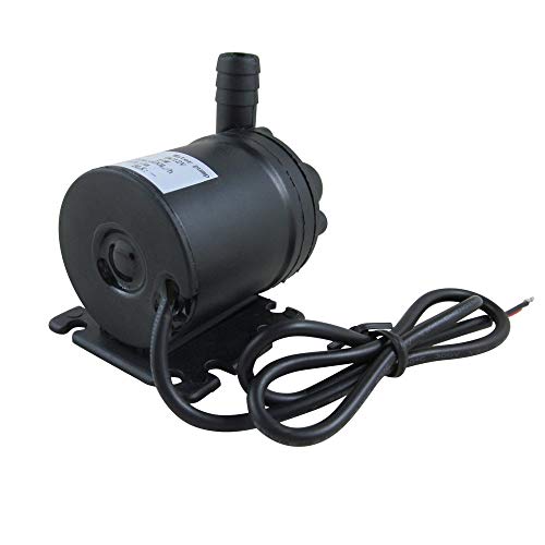 ZAOJIAO DC 12V Brushless Water Pump 1/2'' Male Thread Centrifugal Submersible Pump 800L/H 210GPH 4M/13ft for Fountain Solar Panel Pond Aquarium Water Circulation System