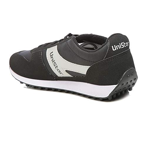 Unistar Men Black Running Shoes-10 UK/India (44 EU) (E-602)