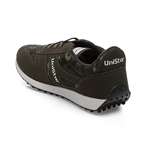 Unistar Men Black Running Shoes-10 UK/India (44 EU) (E-602)