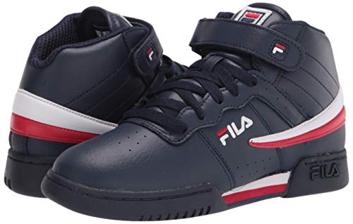 Fila F-13 Little Kids Sneaker, Cream Navy RED, 10.5 US Unisex