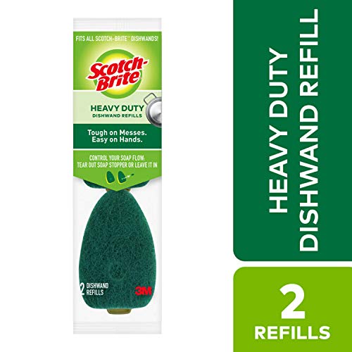 Scotch-Brite Dishwand Refill, 2 Pack, Multi-Purpose, Non Scratch, Replacement Dish Brush Head