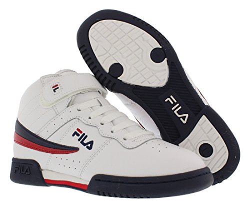 Fila F-13 Little Kids Sneaker, Cream Navy RED, 10.5 US Unisex