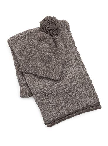 Barefoot Dreams CozyChic Pom Pom Beanie & Scarf Set for Women and Girls