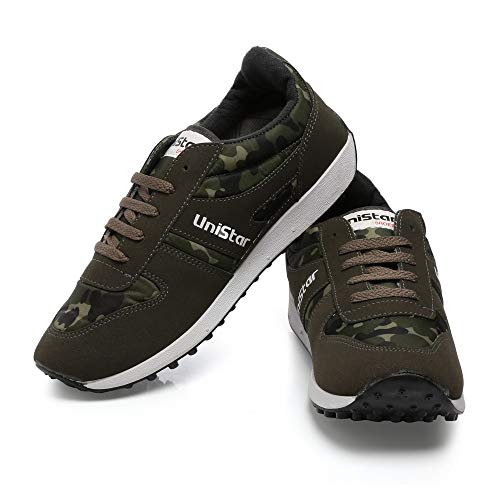 Unistar Men Black Running Shoes-10 UK/India (44 EU) (E-602)