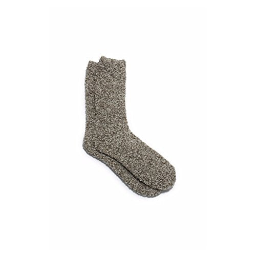 Barefoot Dreams THE COZYCHIC HEATHERED WOMEN'S SOCKS (MIDNIGHT/WHITE),One Size,B614