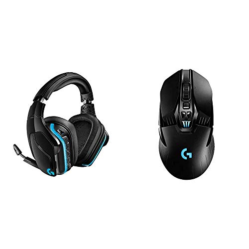 Logitech G935 Wireless DTS:X 7.1 Surround Sound LIGHTSYNC RGB PC Gaming Headset - Black/Blue