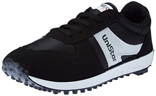 Unistar Men Black Running Shoes-10 UK/India (44 EU) (E-602)