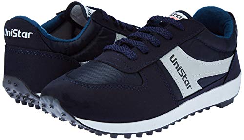 Unistar Men Black Running Shoes-10 UK/India (44 EU) (E-602)