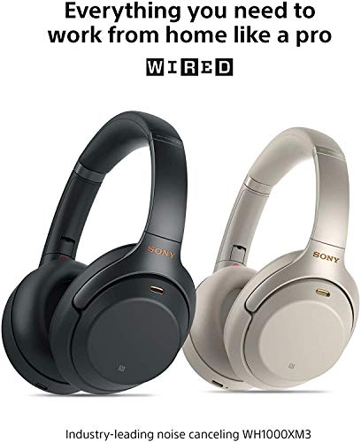 Sony WH-1000XM4 Wireless Industry Leading Noise Canceling Overhead Headphones, Black, One Size (WH1000XM4/B)