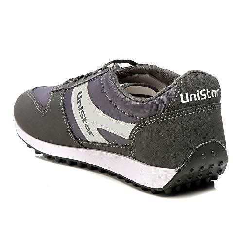 Unistar Men Black Running Shoes-10 UK/India (44 EU) (E-602)