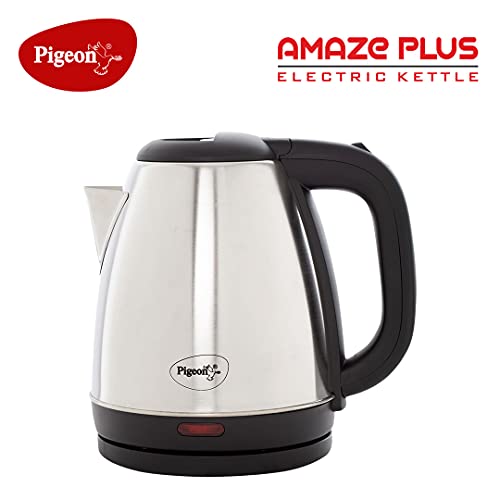 Pigeon by Stovekraft Amaze Plus Electric Kettle with Stainless Steel Body, 1.5 litres boiler for Water, instant noodles, soup etc.