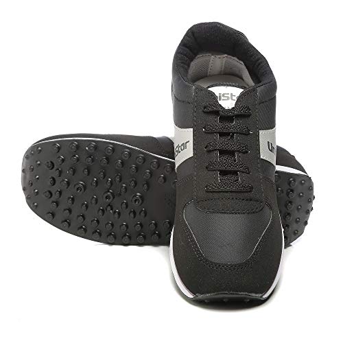 Unistar Men Black Running Shoes-10 UK/India (44 EU) (E-602)