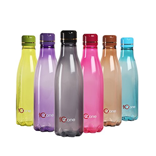 Cello Venice Plastic Bottle Set, 1 Litre, Set of 5, Assorted