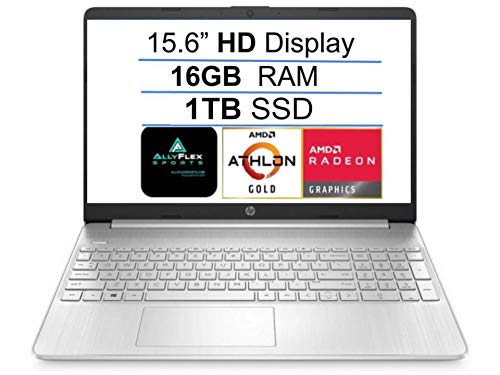 2021 Newest HP 15 15.6" HD Display Laptop Computer, AMD Athlon Gold 3150U (up to 3.3GHz, Beat i3-8130U), 8GB DDR4 RAM, 256GB PCIe SSD, WiFi, Bluetooth, HDMI, Webcam, Remote Work, Win 10 S, AllyFlex MP