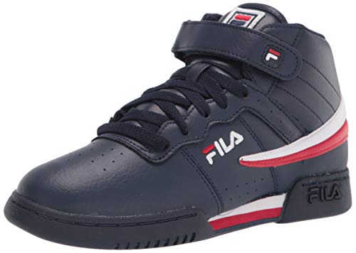 Fila F-13 Little Kids Sneaker, Cream Navy RED, 10.5 US Unisex