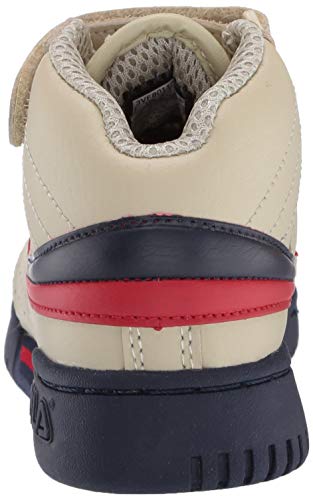 Fila F-13 Little Kids Sneaker, Cream Navy RED, 10.5 US Unisex