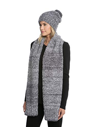 Barefoot Dreams CozyChic Pom Pom Beanie & Scarf Set for Women and Girls