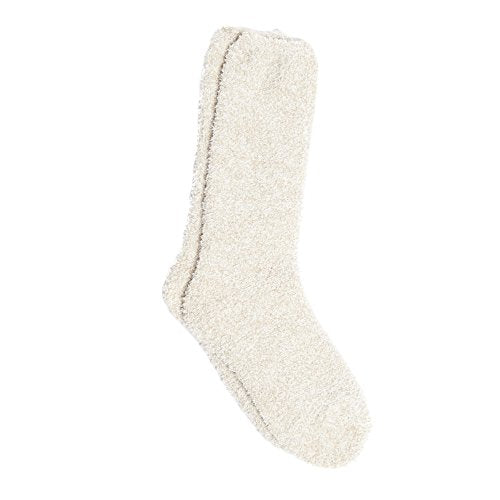 Barefoot Dreams THE COZYCHIC HEATHERED WOMEN'S SOCKS (GRAPHITE/WHITE),One Size,B614