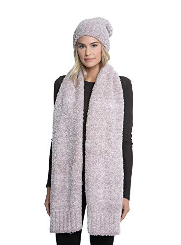 Barefoot Dreams CozyChic Pom Pom Beanie & Scarf Set for Women and Girls